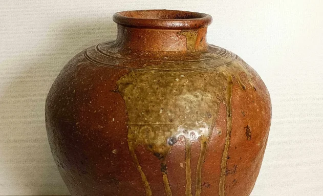 【陶磁器】信楽焼の大壺