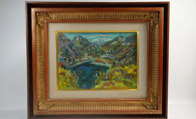 【絵画】小林和作「木曽駒ケ岳山中の秋」