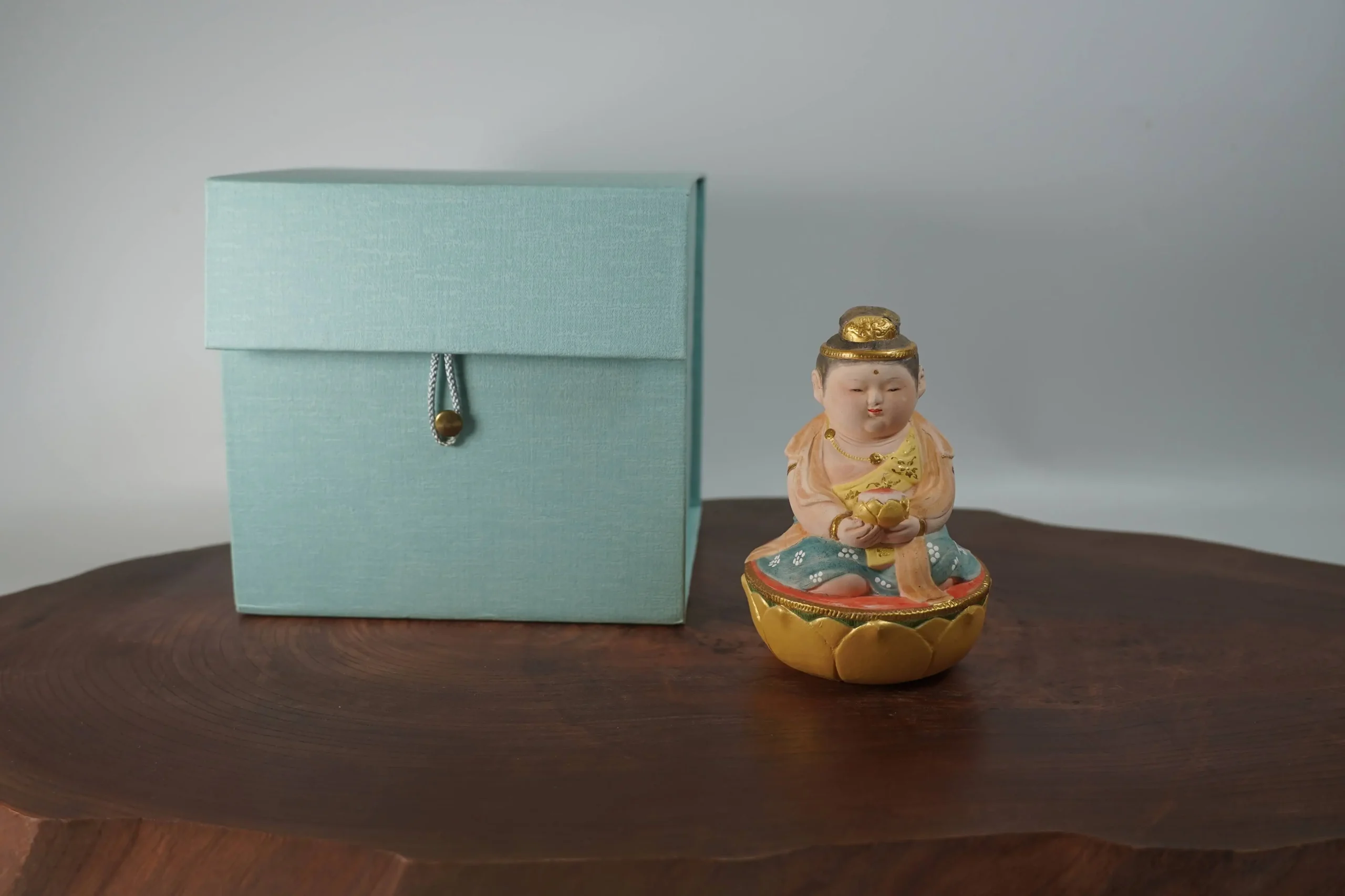 佐藤好昭 彩色土人形「童観音 無心」 | 福円堂の買取実績紹介｜福円堂