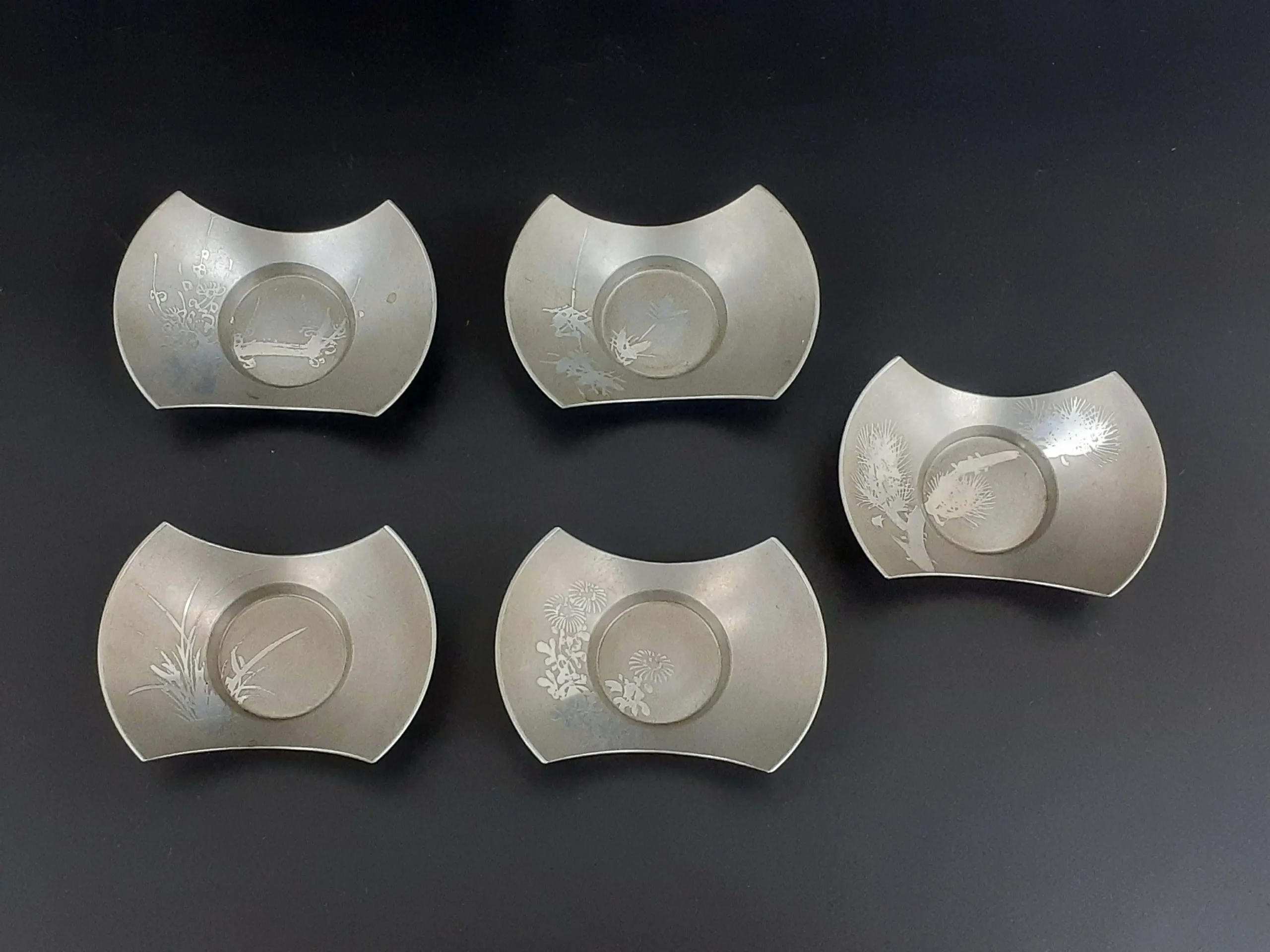 乾茂號造の錫製茶托 | 福円堂の掛け軸買取実績紹介｜無料査定 高額買取