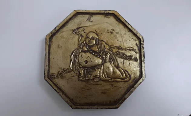 書道具_古墨(布袋図)